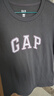 GAP女裝春款純棉經(jīng)典字母logo短袖T恤常規休閑上衣727460 碳灰色 S (160/80A) 亞洲尺碼 曬單實(shí)拍圖