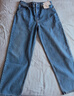 優(yōu)衣庫常規款合作款/女裝寬松牛仔褲/彎刀鐮刀褲483999 65 寶藍色 27 /160/68A 曬單實(shí)拍圖