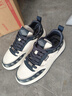 海瀾之家HLA春季板鞋厚底男鞋運動(dòng)休閑鞋男款百搭拼色潮鞋 F204白藍色43 曬單實(shí)拍圖