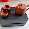 百年利永宜興紫砂壺純全手工原礦紫泥泡茶壺功夫茶具竹節漢鐸一壺兩杯套裝 竹節漢鐸 240ml 原礦紫泥 曬單實(shí)拍圖