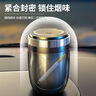 貝傅特車(chē)載煙灰缸LED燈帶蓋煙灰缸防飛灰不掉灰耐高溫內膽可拆式煙缸 曬單實(shí)拍圖