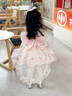 G.duck小黃鴨洛麗塔公主裙兒童裙子夏季女童連衣裙女孩蓬蓬裙生日禮服 粉色裙子加拖尾 150 建議11~12歲【140-150cm】cm 曬單實(shí)拍圖