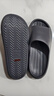 京東京造【泡泡云】踩屎感厚底輕盈防滑外穿拖鞋涼拖男士 灰色42-43 曬單實(shí)拍圖