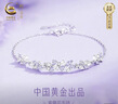 珍尚銀中國黃金紫藤花銀手鏈女款女士生日禮物首飾小眾高級送女朋友老婆 曬單實(shí)拍圖