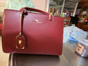袋鼠（KANGAROO）品牌女士包包大氣中年媽媽包喜婆婆紅色結婚包真皮女包手提包 黑色(禮盒裝) (真皮授權) 曬單實(shí)拍圖