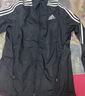 adidas簡(jiǎn)約三條紋跑步運動(dòng)立領(lǐng)夾克外套男裝秋季阿迪達斯官方   黑色/白（推薦選大一碼）   2XL 曬單實(shí)拍圖