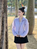 安踏（ANTA）【關(guān)曉彤同款】輕殼3.0防曬衣丨大地之殼輕透戶(hù)外山系女新款外套 【冰膚防曬 風(fēng)眼散熱】薄霧淺紫-4 M (女165) 曬單實(shí)拍圖