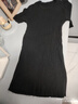 珞妮針織衫短袖t恤女春夏季新款修身套頭內搭短款上衣女圓領(lǐng)打底衫 黑色 L 建議100-115斤 曬單實(shí)拍圖