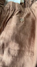 MUJI女式 麻 寬版褲  褲子女款早秋款寬松休閑褲 女裝 長(cháng)褲 BE1SKC4A 棕色 S （155/62A） 曬單實(shí)拍圖