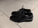 卡帝樂(lè )鱷魚(yú)（CARTELO）英倫正裝皮鞋男低幫商務(wù)休閑皮鞋男士牛皮亮面透氣男鞋9326黑色41 曬單實(shí)拍圖