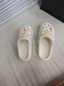 紅豆增高洞洞鞋女士2026新款夏季外穿eva防滑厚底踩屎感百搭涼拖女款 米白【純色DIY】 37-38 標準碼（內長(cháng)240MM） 曬單實(shí)拍圖