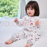 nest designs嬰兒睡袋嬰幼兒春秋款四層雙層竹棉紗布寶寶分腿睡袋四季防踢被 蘑菇屋-四層(建議室溫24-26℃) 100碼(建議身高90-100cm)年齡2-3歲 曬單實(shí)拍圖