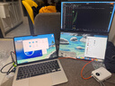 雕塑家15.6英寸雙屏便攜式顯示器可折疊 筆記本電腦副屏外接辦公炒股游戲電腦擴展屏幕大屏三屏 MF156LA 曬單實(shí)拍圖