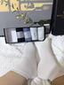 夢(mèng)特嬌襪子男夏季100%純棉10A抗菌防臭短襪艾草精油襪休閑運動(dòng)透氣船襪 曬單實(shí)拍圖