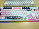 狼蛛（AULA）S98機械鍵盤(pán)有線(xiàn)/藍牙/無(wú)線(xiàn)三模連接Gasket結構熱插拔2U0 96鍵 游戲辦公鍵盤(pán) 【無(wú)線(xiàn)版】S98小拽貓-混光 紅軸 曬單實(shí)拍圖