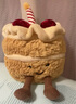 Jellycat趣味生日蛋糕可愛(ài)公仔食物毛絨玩偶娃娃送禮生日禮物 趣味生日蛋糕 Medium 曬單實(shí)拍圖