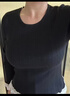 三彩2025冬季新款修身圓領(lǐng)針織衫花邊打底衫長(cháng)袖套頭衫M 經(jīng)典黑 M 160/84A 曬單實(shí)拍圖