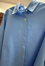 優(yōu)衣庫女裝全棉襯衫/長(cháng)袖襯衣休閑通勤外套26春夏新款482828 63 天藍色 M 曬單實(shí)拍圖
