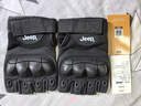 JEEP半指戰術(shù)手套防滑耐磨防割防刺透氣輕薄戶(hù)外訓練防護騎行手套配件 曜石黑-半指（1雙） 曬單實(shí)拍圖