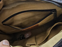 ANDSEEYOU品牌 斜挎包男 休閑單肩包 機車(chē)帆布包 工裝郵差包大容量電腦背包 紅棕色 曬單實(shí)拍圖