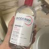 貝德瑪（BIODERMA）粉水敏感肌洗卸溫和不傷膚凈澈毛孔污垢卸妝水水潤清爽1200ml 曬單實(shí)拍圖