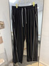 頭號青年褲子男款夏季高彈力垂順冰絲褲加大碼直筒男士高端休閑褲 黑 5XL 曬單實(shí)拍圖