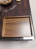 憶壺茶茶盤(pán)托盤(pán)竹木質(zhì)長(cháng)方形茶具茶杯子收納胡桃木色家用中式堅果點(diǎn)心盤(pán) 曬單實(shí)拍圖