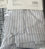 全棉時(shí)代男士?jì)妊澞衅浇嵌萄澅】罹蛹宜慕茄澊笱濕眉啿?牛仔藍豎條 185 曬單實(shí)拍圖