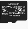 金士頓（Kingston）256GB TF（MicroSD） 存儲卡 U1 A1 V10 內存卡 讀速150MB/s 適配無(wú)人機/運動(dòng)相機/switch/監控 曬單實(shí)拍圖