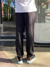 班尼路（Baleno）休閑褲男夏季長(cháng)褲男士簡(jiǎn)約潮流直筒褲薄款冰絲夏天透氣速干褲子男 曬單實(shí)拍圖