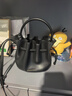CHARLES&KEITH26春季新品抽繩簡(jiǎn)約手提水桶包斜挎包生日禮物CK2-10271696 Black黑色 S 曬單實(shí)拍圖