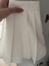 COSMICKISS防走光百褶裙JK顯瘦半身裙女夏季2025年新款A字裙高腰超短裙裙褲 白色 【前短后長(cháng)】 S 曬單實(shí)拍圖