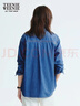 Teenie Weenie小熊女裝襯衫2025秋季新款寬松舒適簡(jiǎn)約刺繡牛仔襯衣 曬單實(shí)拍圖