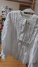 H&M女裝襯衫2026春季新款蕾絲白氣質(zhì)時(shí)尚通勤簡(jiǎn)約細褶上衣1323939 白色 XS 155/80 曬單實(shí)拍圖