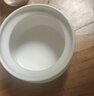 京東京造 燉盅 陶瓷湯碗蒸蛋燕窩輔食碗家用帶蓋贈勺子純白460ml 曬單實(shí)拍圖