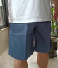 皮爾卡丹（pierre cardin）純棉休閑短褲男士2026夏季新款寬松五分褲中年外穿5分中褲男款薄 牛仔藍 XL (32-33) 曬單實(shí)拍圖