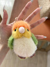 SOFT LIFE小鳥(niǎo)玩偶掛件玄鳳鸚鵡掛飾毛絨玩具包包配飾可愛(ài)公仔女生生日禮物 鸚鵡萌趣掛件-橙檸綠 玩偶掛件站高約12cm 曬單實(shí)拍圖