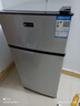 愛(ài)妻（AICHEN）小冰箱迷你小型家用冷藏冷凍兩用宿舍出租房用雙門(mén)辦公室電冰箱節能省電 【一級能效】104L銀色【三天約一度電】 曬單實(shí)拍圖