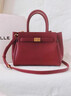 百麗送媽媽女包包手提包高級婚包新娘包大容量X5348CX0 紅色 F 曬單實(shí)拍圖