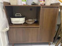 茶水柜小邊柜靠墻一體儲物柜客廳置物柜2026新款矮柜咖啡柜餐邊柜 【加厚15MM板】90CM 深胡桃色 | 優(yōu)質(zhì)鉸鏈 曬單實(shí)拍圖