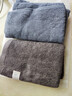潔麗雅（Grace）新疆長(cháng)絨棉A類(lèi)毛巾2條裝 純棉加厚柔軟面巾吸水洗臉巾 深灰+深棕 曬單實(shí)拍圖
