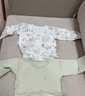 童泰（TONGTAI）嬰兒半背衣春秋季純棉新生兒衣服寶寶滿(mǎn)月服和尚服上衣綠色52cm 曬單實(shí)拍圖