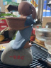 巫記可愛(ài)小和尚茶寵擺件紫砂童子茶具配件茶道裝飾品 中號尿童+不銹鋼茶漏 曬單實(shí)拍圖