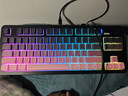 狼蛛（AULA）S3187/S99無(wú)線(xiàn)藍牙有線(xiàn)三模鍵盤(pán)鼠標套裝機械手感側刻電腦鍵盤(pán) RGB靜音鍵盤(pán)辦公游戲電競專(zhuān)用 S3187三模RGB【黑莓粉】84鍵 曬單實(shí)拍圖