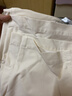 優(yōu)衣庫常規款女裝針織廓形長(cháng)褲/彎刀鐮刀褲子483722 482287 482287/01乳白色 L 曬單實(shí)拍圖