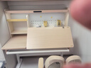 愛(ài)果樂(lè )（IGROW）學(xué)習桌兒童書(shū)桌電腦桌書(shū)架書(shū)柜一體寫(xiě)字桌實(shí)木書(shū)桌椅兒童學(xué)習桌椅 1.2m幾何貓J2+星軌椅【自適應追背 全光譜雙光源護眼】 曬單實(shí)拍圖