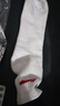 李寧（LI-NING）羽毛球襪中筒運動(dòng)長(cháng)襪男款毛巾襪吸濕排汗AWTS003-2三雙裝白色 曬單實(shí)拍圖
