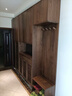 盤(pán)柁（pantuo）北美黑胡桃木實(shí)木鞋柜玄關(guān)一體定制進(jìn)門(mén)滿(mǎn)墻柜簡(jiǎn)約大容量?jì)ξ镆鹿?北美黑胡桃木玄關(guān)柜(帶輔料) 曬單實(shí)拍圖