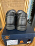 老人頭（LAORENTOU）皮鞋男冬季棉鞋皮毛一體加絨純羊毛厚底保暖靴子 LA52513 黑41 曬單實(shí)拍圖
