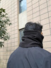 京東京造 圍脖加絨加厚騎行冬季保暖防寒帽子男女防風(fēng)防塵面罩頭巾 黑灰款 曬單實(shí)拍圖